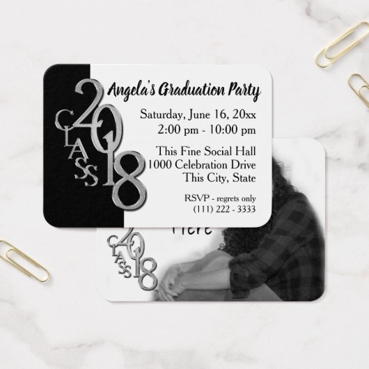 2018 Grad Party Photo Insert Card (Office)