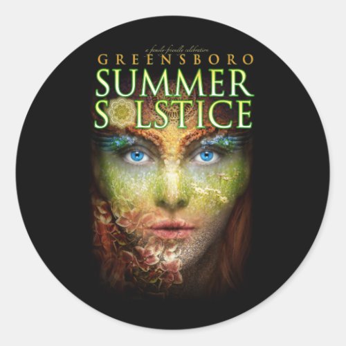 2018 Greensboro Summer Solstice Festival Souvenir Classic Round Sticker