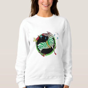 2018 Holiday Zebra Sweatshirt 2 green/red