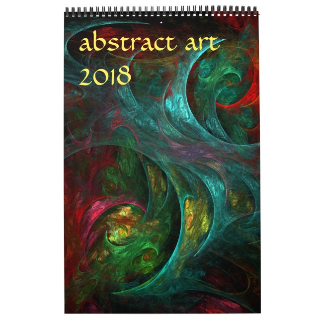 2018 Modern Abstract Art Calendar (Cover)