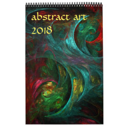 2018 Modern Abstract Art Calendar
