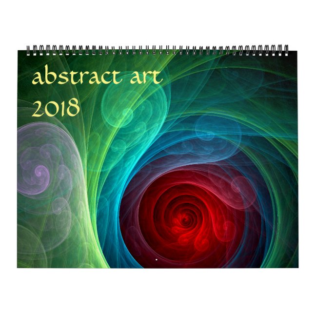 2018 Modern Abstract Art Calendar (Cover)