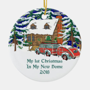 2018 My 1st Christmas New Home Ceramic Ornament