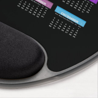 2018 pad Calendar Gel Mouse Pad