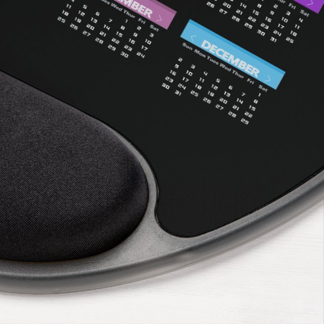 2018 pad Calendar Gel Mouse Pad (Right Side)