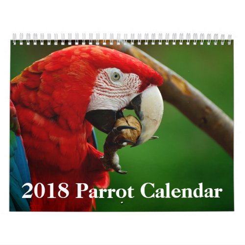 2018 Parrot Calendar