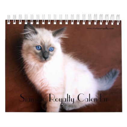 2018 Siamese Royalty Calendar