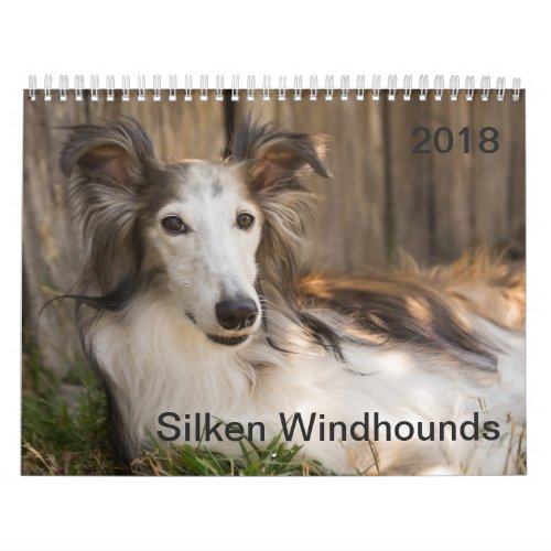 2018 Silken Windhounds Reclining Calendar