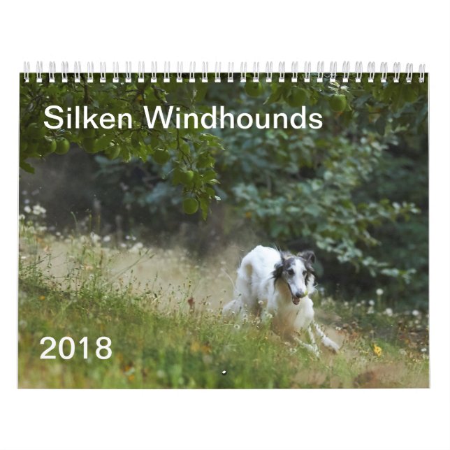 2018 Silken Windhounds (Running) 5 Calendar (Cover)