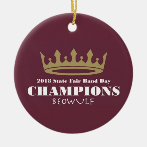 2018 State Fair Band Day Champions Ornament