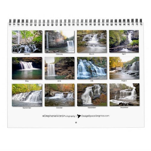2018 Waterfalls of Tennessee Calendar