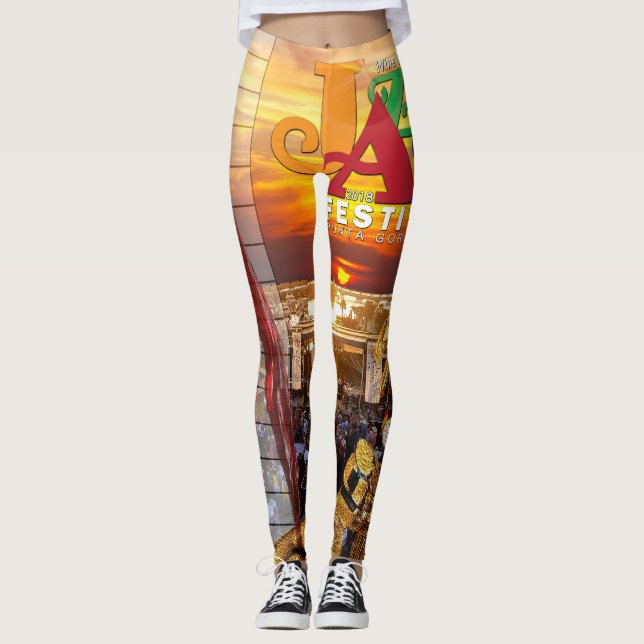 2018 Wine & Jazz Fest Leggings (Front)