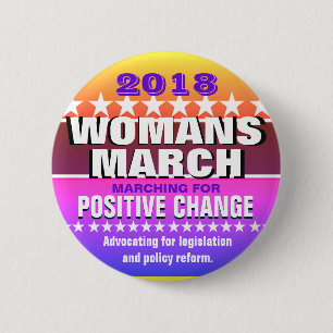 2018 Womans March Pinback Button