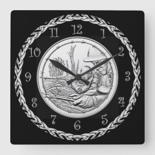 2018 WWI Doughboys Centennial Army Medal Image ~ Square Wall Clock