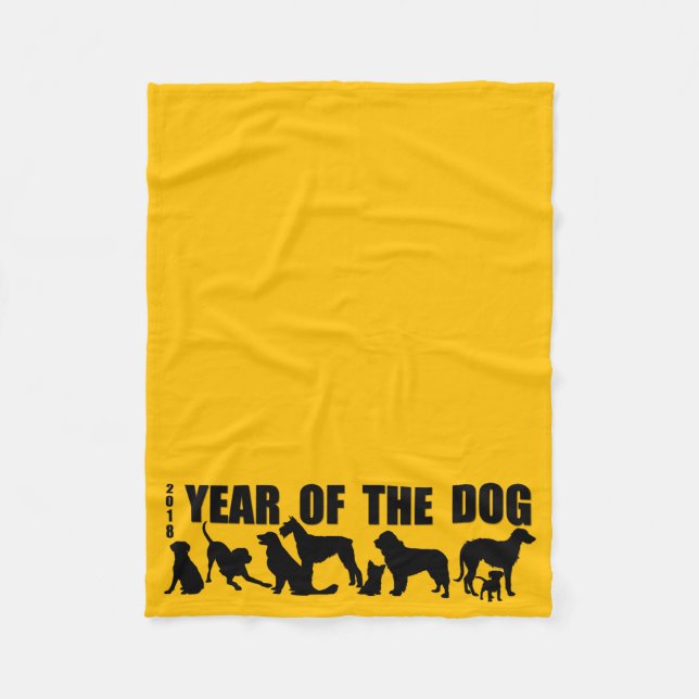 2018 Year of The Dog Choose your color Blanket (Front)
