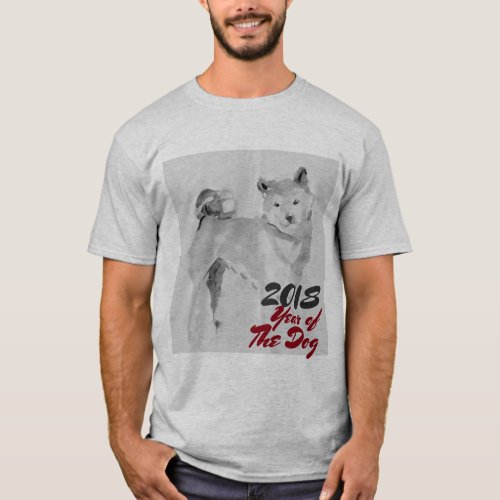 2018 Year of the Dog ink wash painting G Men Shirt