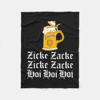 2018 zicke zacke hoi funny drinking fleece blanket