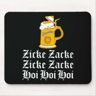 2018 zicke zacke hoi funny drinking mouse pad