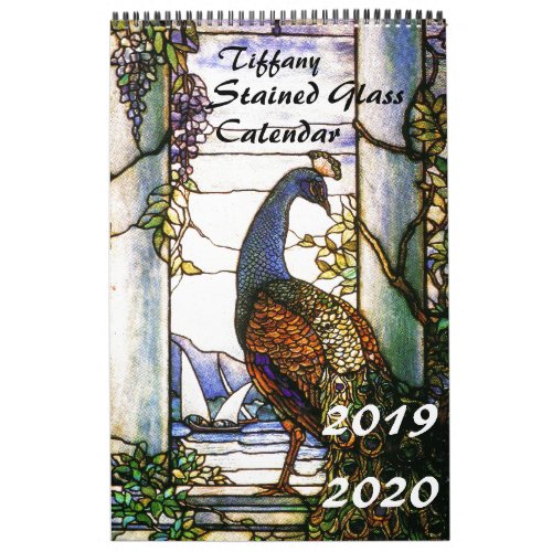 2019 2020 Tiffany Stained Glass Nature Calendar