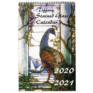 2019 2020 Tiffany Stained Glass Nature Calendar
