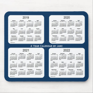 2019-2022 Police Box Blue 4 Year Calendar by Janz Mouse Pad