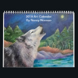 2019 Art Calendar by Nancy Norman<br><div class="desc">Original art for every month of the year.   Colorful and whimsical images.  Cat lovers will enjoy as well as art lovers.</div>