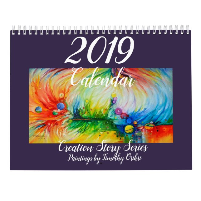2019 Calendar “Creation Story Series” (Back)