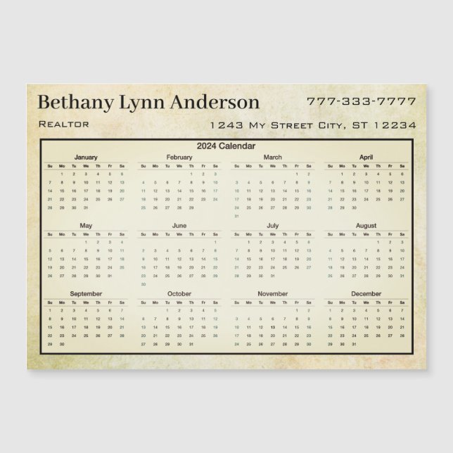 2019 Calendar Heart Leaf Tree Floral Mint Green (Front)