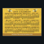 2019 Calendar (See Description for New Version)<br><div class="desc">ARE YOU LOOKING FOR THE 2025 VERSION OF THIS CALENDAR? | Find all our 2025 calendars in the FancyCelebration store here➔  https://www.zazzle.com/store/fancycelebration/products?ps=128&cg=196920781224604082  ➔ You can also find all our calendars in the collection here: https://www.zazzle.com/collections/119258460294242876</div>