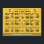 2019 Calendar (See Description for New Version)<br><div class="desc">ARE YOU LOOKING FOR THE 2025 VERSION OF THIS CALENDAR? | Find all our 2025 calendars in the FancyCelebration store here➔  https://www.zazzle.com/store/fancycelebration/products?ps=128&cg=196920781224604082  ➔ You can also find all our calendars in the collection here: https://www.zazzle.com/collections/119258460294242876</div>