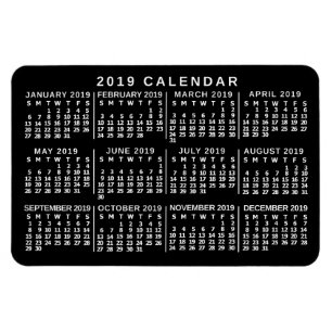 2019 Calendar (See Description for New Version) Magnet