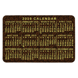 2019 Calendar (See Description for New Version) Magnet