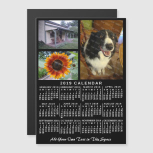 2019 Calendar (See Description for New Version) Magnetic Invitation