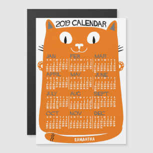2019 Calendar (See Description for New Version) Magnetic Invitation