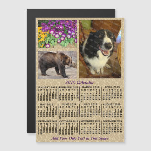 2019 Calendar (See Description for New Version)  Magnetic Invitation