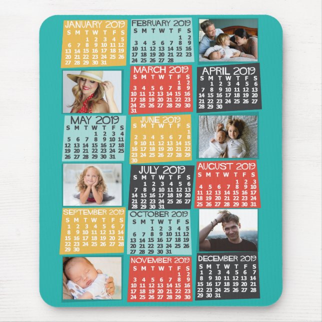 2019 Calendar (See Description for New Version)  Mouse Pad (Front)
