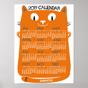 2019 Calendar (See Description for New Version) Poster