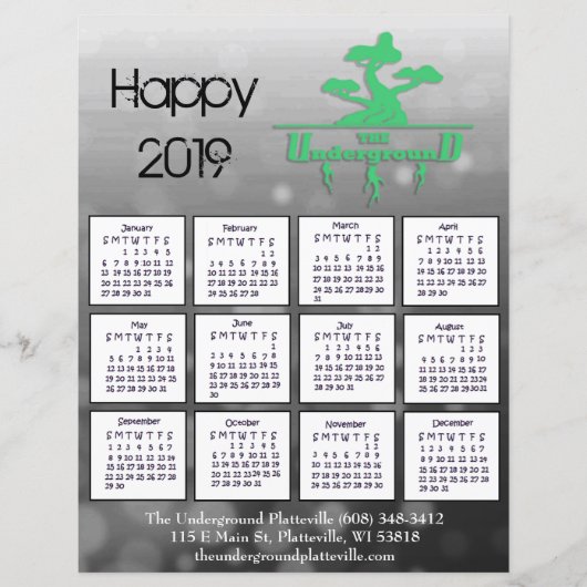 2019 Cardinal Business Calendar Flier for Customer (Front)