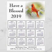 2019 Cardinal Business Calendar Flier for Customer (Front)
