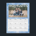 2019 Christmas Photo Magnetic Calendar Card<br><div class="desc">2019 Christmas Photo Magnetic Calendar Card ****************************************************** Please Follow these easy steps to customize your invitation: 1. Please click the “Personalize” button on the right of the product to see what your information looks like on this item. If you would like to further customize the fonts, font colors, and background...</div>
