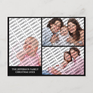 2019 Family Portrait Custom Calendar Postcard