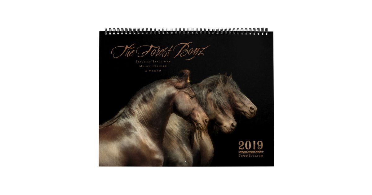 2019 Forest Boyz Calendar Zazzle Com