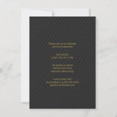 2019 Graduation Faux Gold Foil Text Photo Overlay Invitation (Back)
