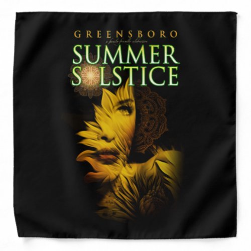 2019 Greensboro Summer Solstice Festival Souvenir Bandana