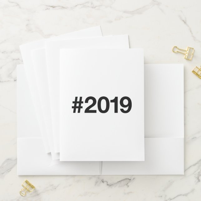 2019 Hashtag 7th birthday 7 years Pocket Folder (In Situ)
