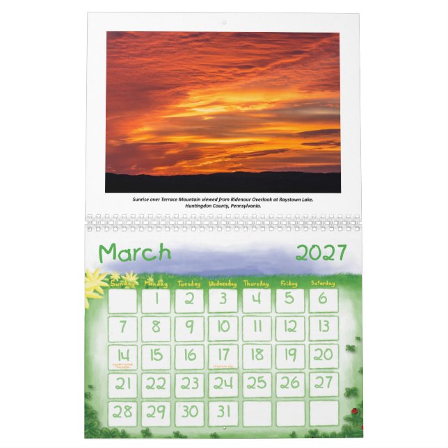 2019 Kyle's Hikes Medium Calendar (Mar 2027)