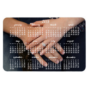 2019 Magnetic Calendar Photo Magnet 4x6