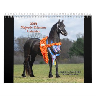 2019 Majestic Friesians Calendar