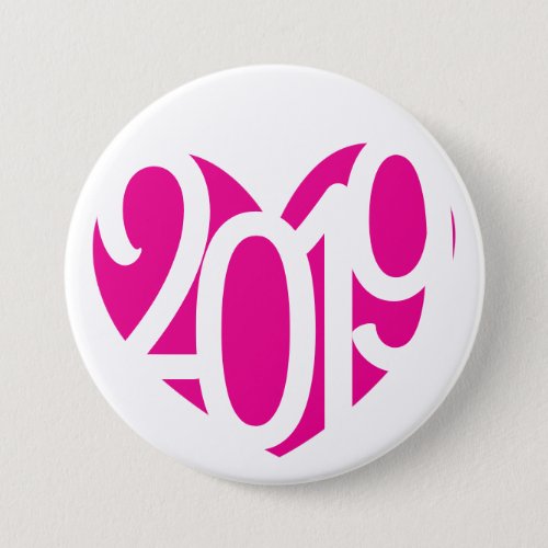 2019 new year love 2019 buttonbadge button
