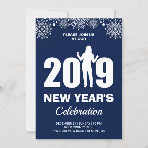 2019 New Years Eve Party Invitation